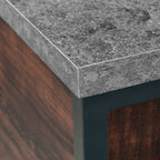Lateral File with Full-Extension Slides, Dark Walnut finish - Grand Goldman