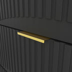 Modern 8 Drawers Dresser Chests for Bedroom,47.2' Wide Wood Chest of Drawers with Gold Metal Handle,Drawer Organizer for Bedroom,Living Room,Hallway and Entryway,Black - Grand Goldman Shop