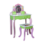 Kids Funnel Layla Girls Flower Vanity Set with Stool | Premium Home Decor - Grand Goldman
