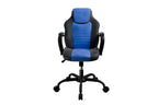 Office Chair Adjustable Height Office Chair Blue and Black Faux Leather - Grand Goldman