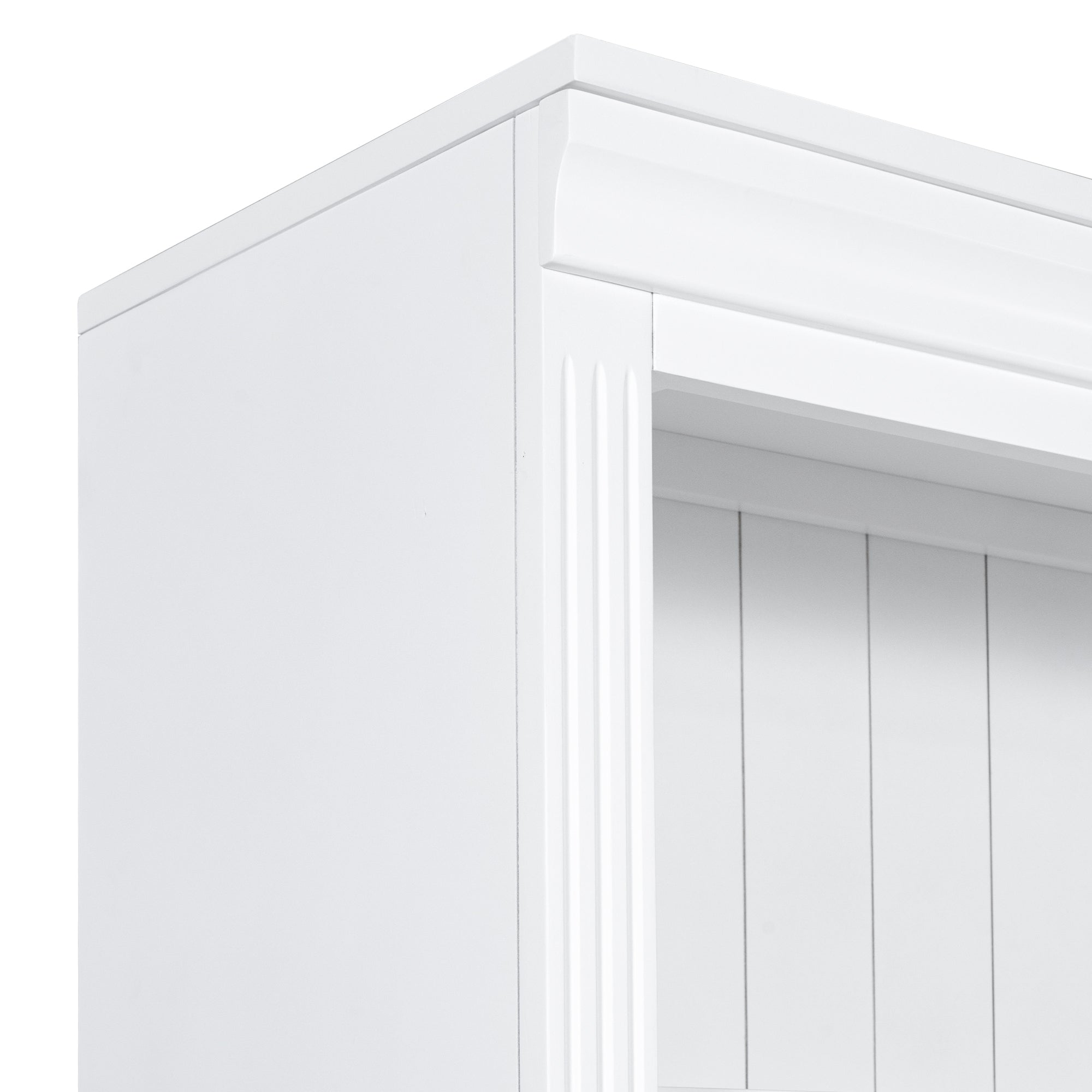 83.4'Tall Bookshelf with 3 pieces LED Lighting, Modern Bookcase with 2 Doors and 1 Drawer,Storage Bookcase with Open Shelves for Living Room,Home Office,White - Grand Goldman Shop