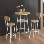 Bar table, equipped with 2 bar stools , with backrest and partition - Grand Goldman Shop