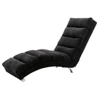 COOLMORE Luxury Upholstered Chaise Lounge Chair with Vibration for Relaxation, Modern Fixed Back Fabric Leisure Recliner Sofa for Living Room/Bedroom - Grand Goldman Shop