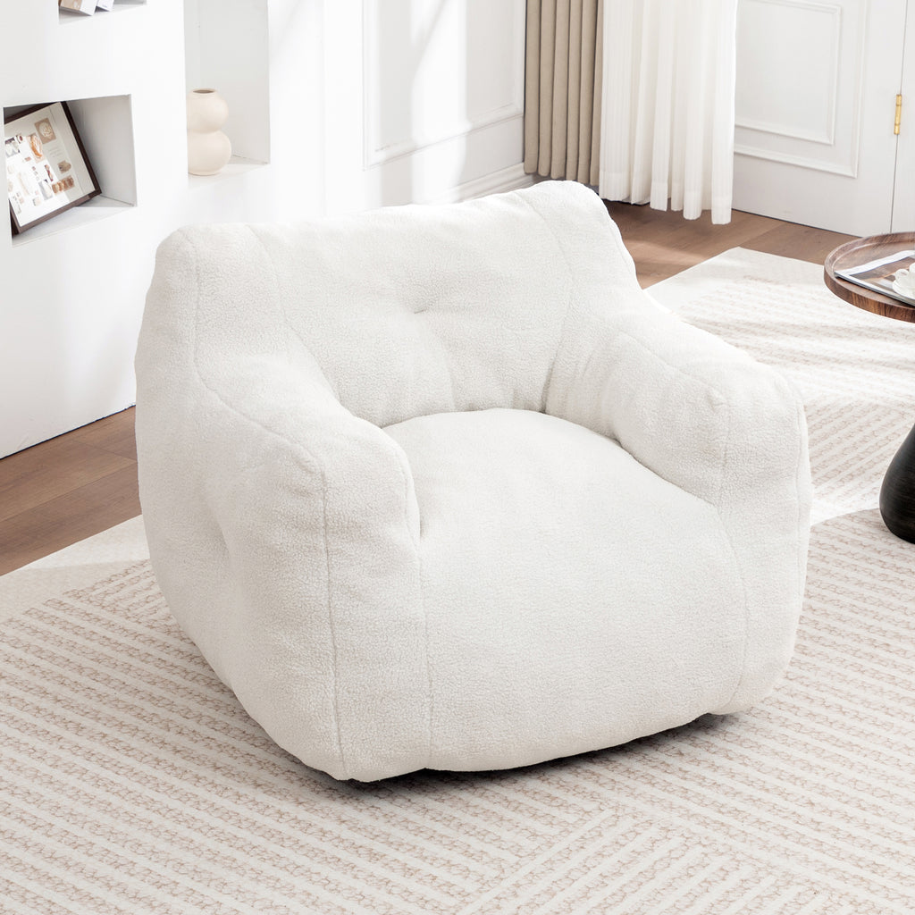 Bean Bag Chair, Bean Bag Sofa Chair with Armrests Stuffed High-Density Foam, Lazy Sofa Comfy Chairs BeanBag Chair for Adults in Living Room,Bedroom Reading - Grand Goldman Shop