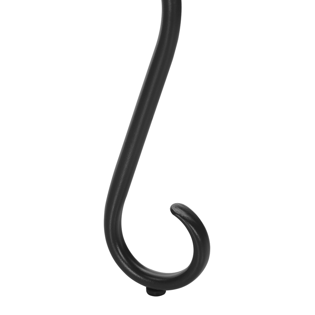 Coat Rack, Hall Tree, Free Standing, 8 Hooks, Entryway, 74'h, Bedroom, Black Metal, Transitional - Grand Goldman Shop