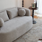 Sofa-in-a-Box, Memory Foam 2-Seater Couch, No Installation & Easy to Transport, Deep Seat Modern Sofa with chenille Fabric, Couch for Living Room, Bedroom, Apartment, Home Office,Gray - Grand Goldman Shop