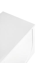 ON-TREND Graceful TV Stand with Arch Cabinets for TVs Up to 78'', Minimalist Entertainment Center with Solid Wood Legs, Practical Media Console with Adjustable Shelves for Living Room, White - Grand Goldman Shop