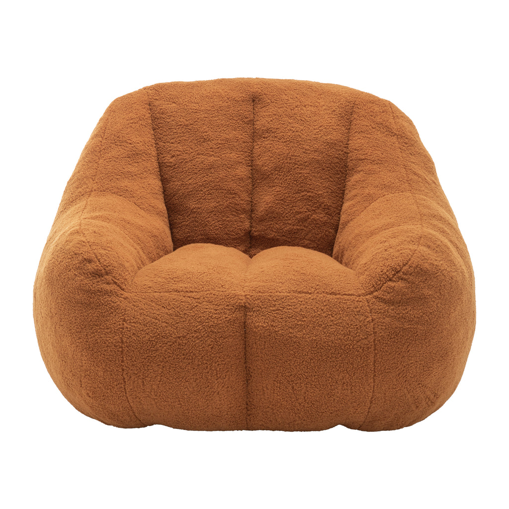Comfy Bean Bag Chair with Memory Foam Filler – Tufted Soft Stuffed Bean Bag Sofa for Dorm, Apartment, or Living Room – Yellow - Grand Goldman Shop