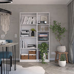 2 Piece Bookcase Living Room Set,  Storage Cabinet, 42' Wide and 9 Shelves White - Shop Quality Furniture at Grand Goldman