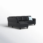 2 - Piece Irine Faux Leather Sectional Sofa - Grand Goldman Shop