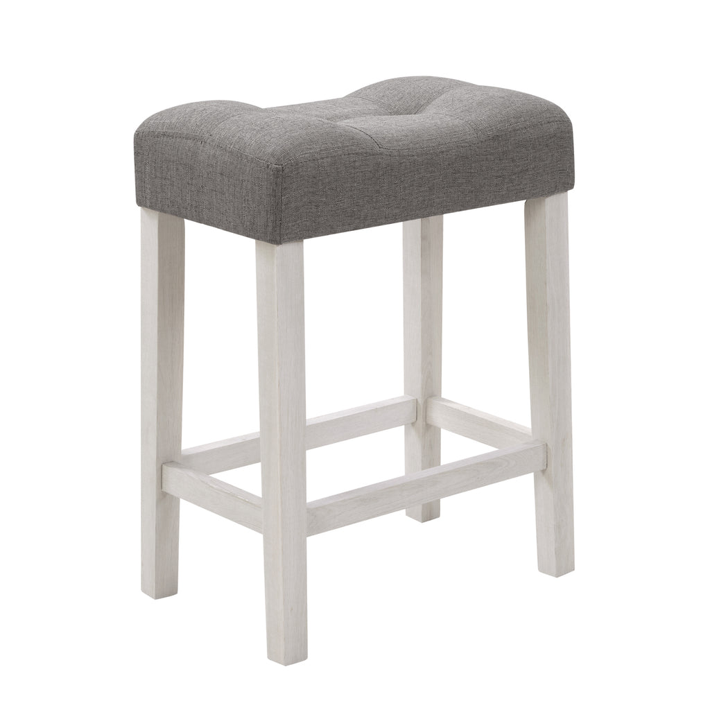 4 Piece Bar Table Set with Power Outlet, Bar Table Set with Chairs, Sofa Bar Table with Stools, Behind Couch Table with 3 Padded Stools, for Living Room, Dining room, White & Grey - Grand Goldman Shop