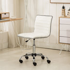 Fremo Chromel Adjustable Air Lift Office Chair, White | Premium Home Decor - Grand Goldman