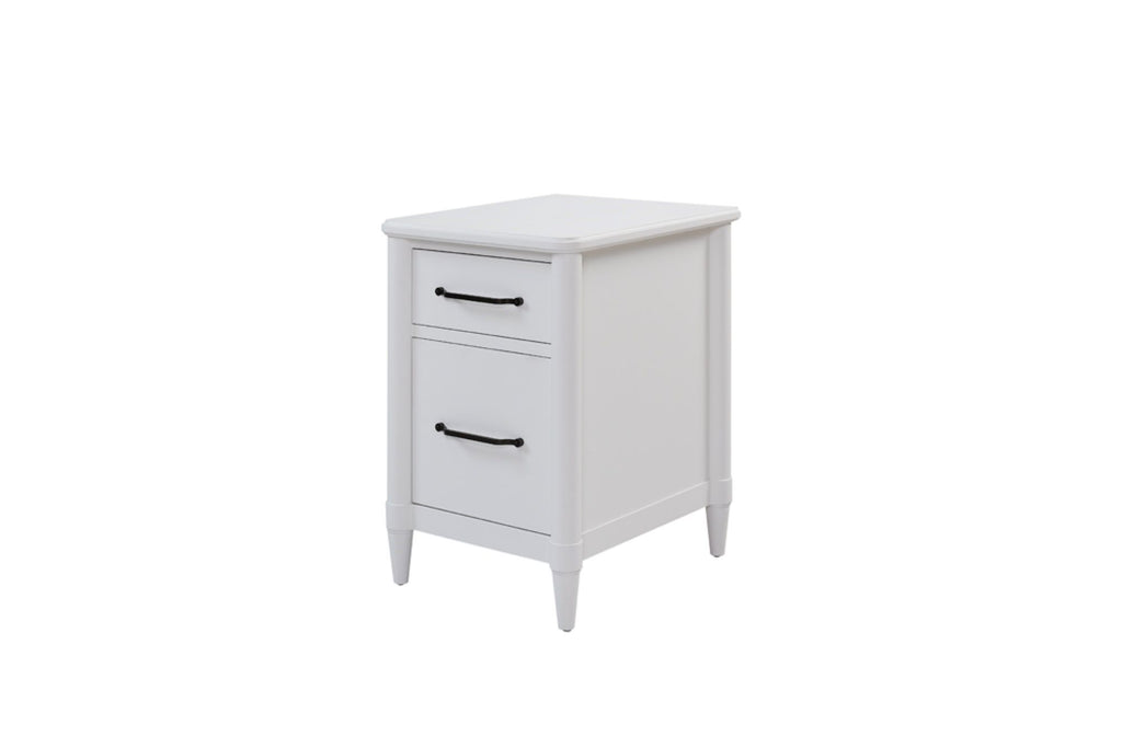 Stylish 2 Drawer Filing Cabinet - White - Available at Grand Goldman