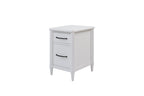 Stylish 2 Drawer Filing Cabinet - White - Available at Grand Goldman