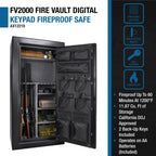 11.87 CUBIC FT TALL FIREPROOF SAFE VAULT | Premium Home Decor - Grand Goldman
