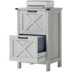 Farmhouse Office Storage Cabinet File Cabinet with 2 Drawers | Premium Home Decor - Grand Goldman