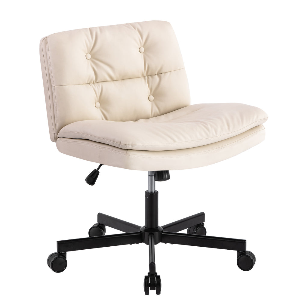 UPGRADE! Larger Size 360° Swivel Home Office Desk Chair with Wheels | Premium Home Decor - Grand Goldman