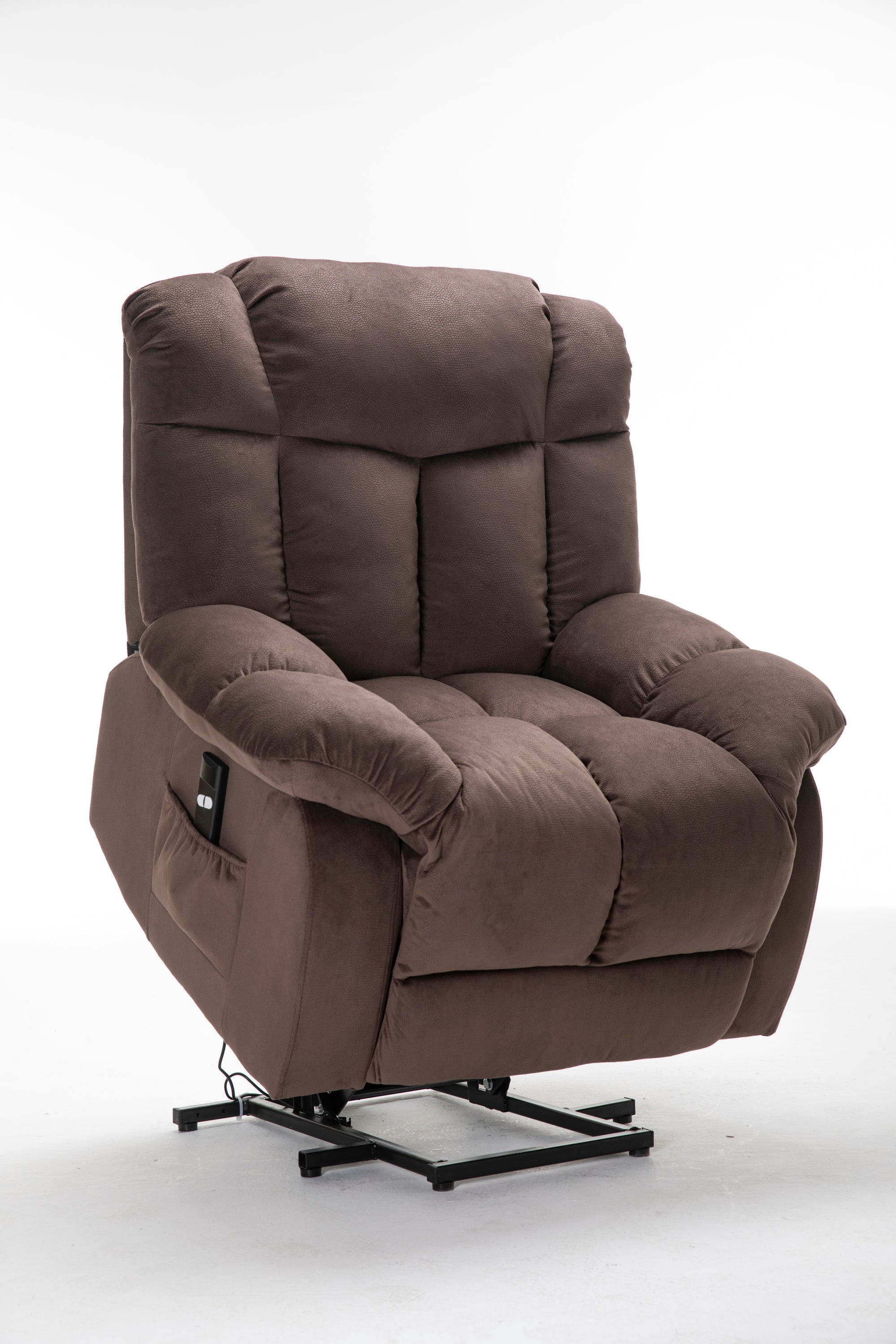 Power Lift Recliner Chair for Elderly- Heavy Duty and Safety Motion Reclining Mechanism-Fabric Sofa Living Room Chair - Grand Goldman Shop