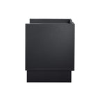 Mid Century Modern Nightstand with Charging Station and LED lights, Night Stand with 2 Drawers, Bedside Tables/End Table for Bedroom or Living Room, Black - Grand Goldman Shop
