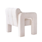 Stylish Boucle Upholstered Accent Chair with Solid Wood Frame and High-Density Foam in Beige - Grand Goldman Shop