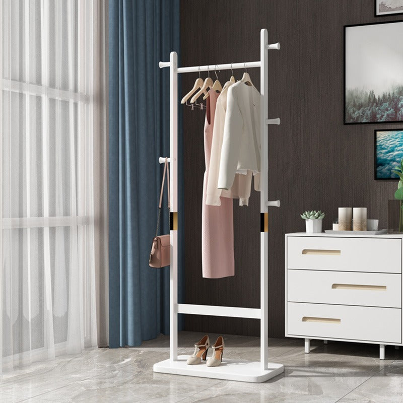 Coat Racks solid wood hanger 23.6* 11*71 in Solid environmental protection easy to assemble beautiful can be placed in the bedroom/entrance/living room (white) - Grand Goldman Shop