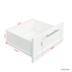 High wardrobe and kitchen cabinet with 2 doors, 2 drawers and 5 storage spaces,white - Grand Goldman Shop