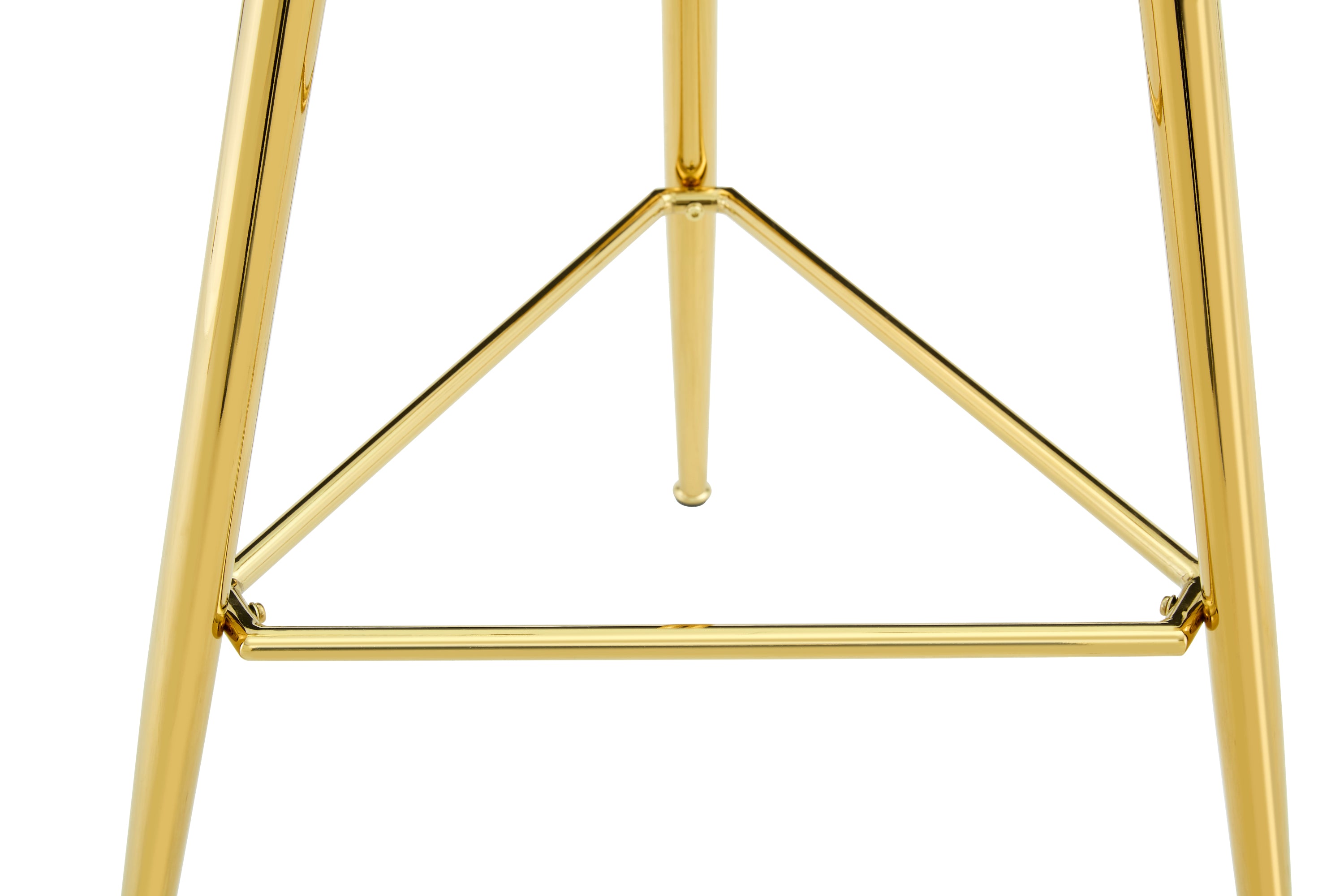 36 Inch Height Bar Table, 34 Inch Round Tempered Glass Top Pub Table with Chrome-Plated Golden Metal Legs, Modern Bistro Table for Kitchen Island/Bar/Cafe - Grand Goldman Shop