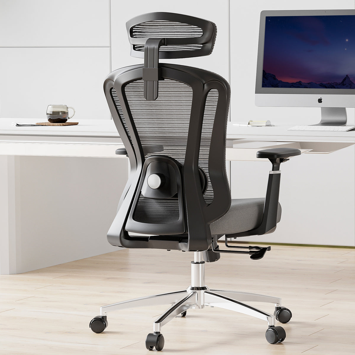 Office Chair Ergonomic Desk Chair, High Back Computer Chair with Wheels, Home Sutdy Chair for Heavy People, Office Chair Adju