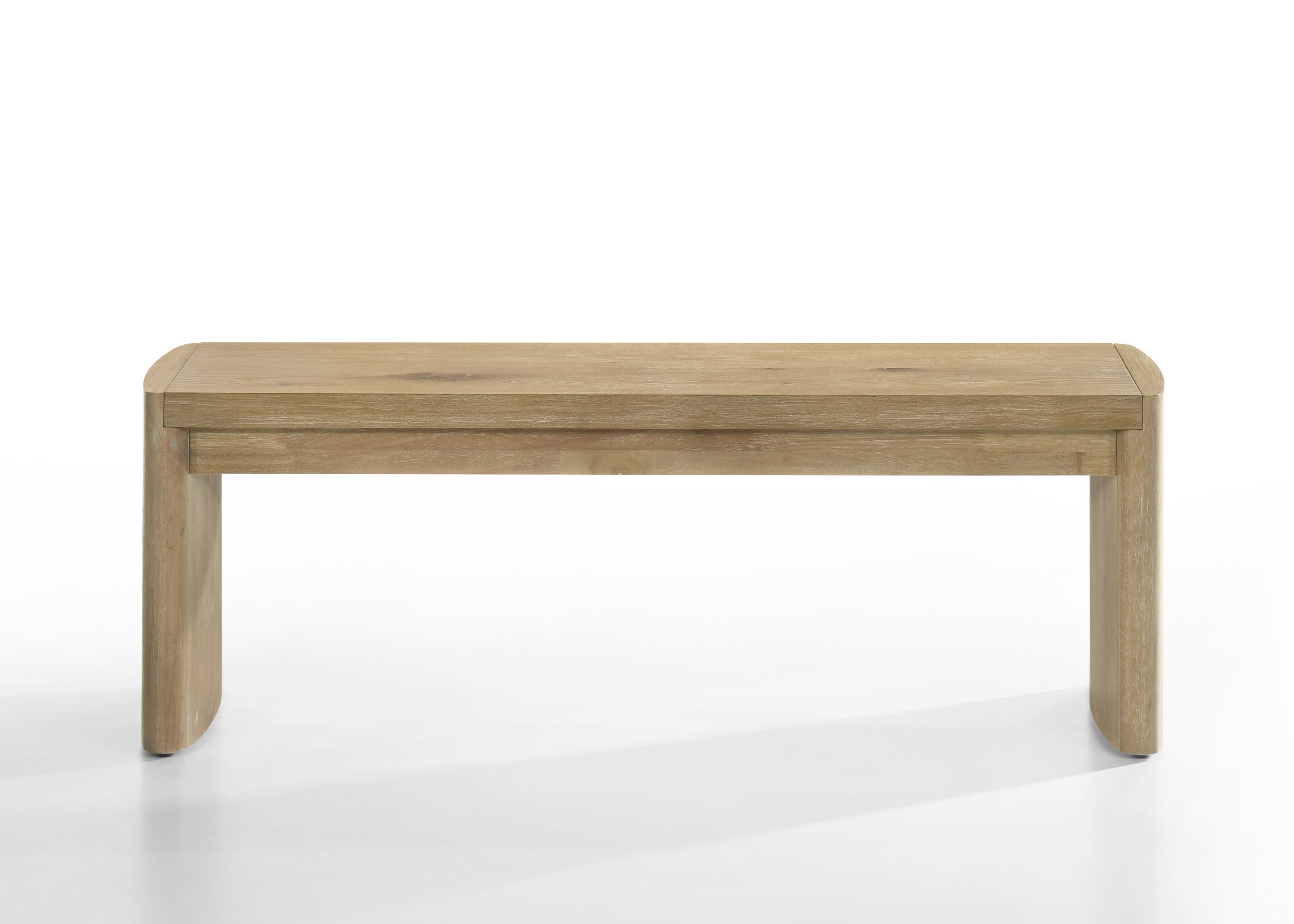 Magnus Wooden Oak Finish 50.5' Wide Dining Bench - Grand Goldman Shop