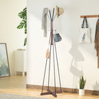 Reclaimed Wood and Metal Freestanding Coat Rack with Hooks use in bedroom, living room - Grand Goldman Shop
