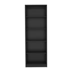 Vinton 4-Tier Bookcase with Modern Storage for Books and Decor, Black | Premium Home Decor - Grand Goldman