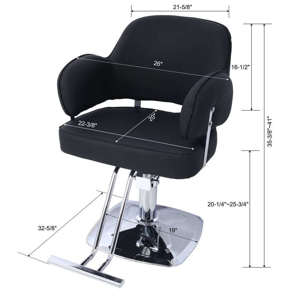 Salon Styling Chair for Hair Stylist Wide Seat,   Hair Salon Chair Heavy Duty, Beauty Spa Cosmetology Shampoo Hairdressing Eq