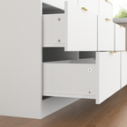 White 9 Drawer Dresser, 63' Large Deep Chest of Drawers, Wooden Dresser Storage Cabinet with 9 Drawers for Bedroom, Long Dressers for Living Room, Hallway - Grand Goldman Shop