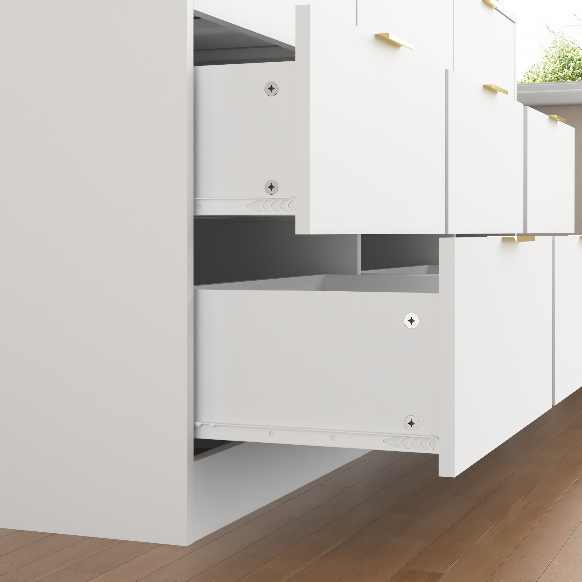 White 9 Drawer Dresser, 63' Large Deep Chest of Drawers, Wooden Dresser Storage Cabinet with 9 Drawers for Bedroom, Long Dressers for Living Room, Hallway - Grand Goldman Shop