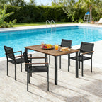 Konversations-Tisch- und Stuhl-Set, Outdoor-Essgruppe, Gartentisch- und Stuhl-Set