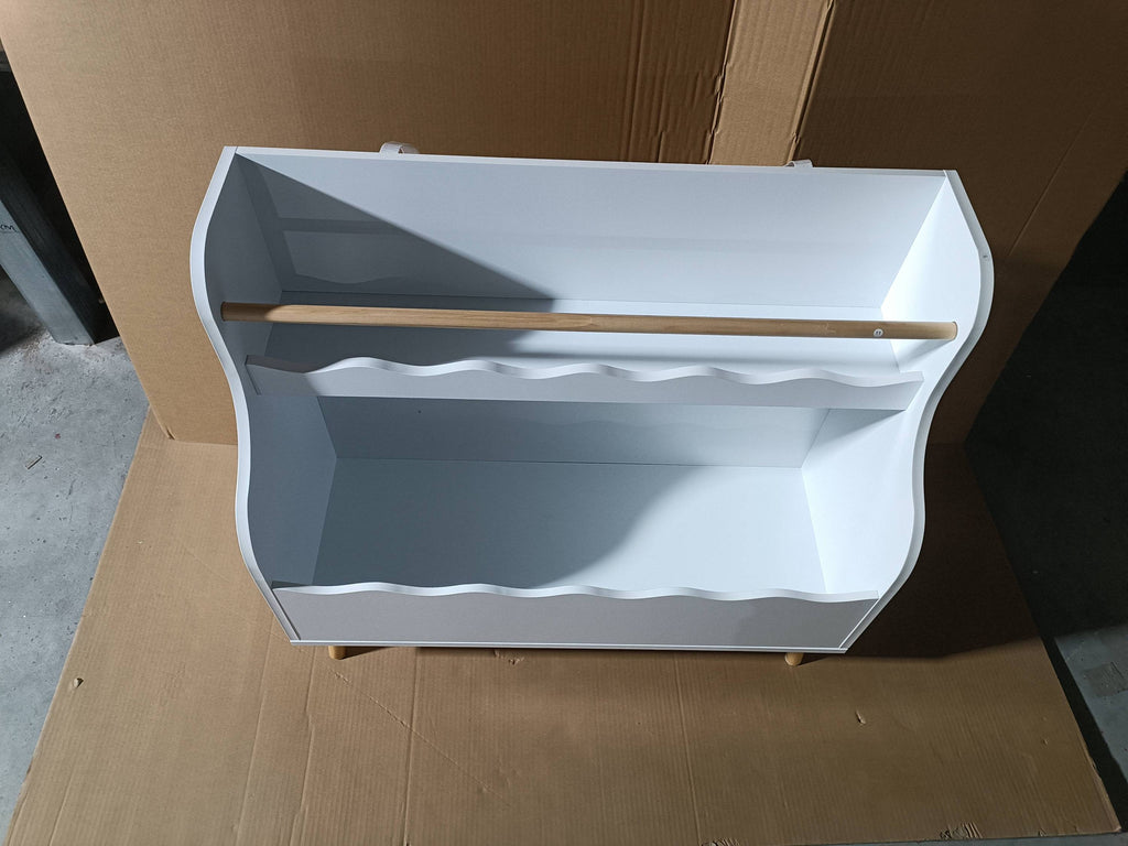 Kids Bookcaes, Children Book Organizer, toy Storage Cabinet Organizer, White - Grand Goldman