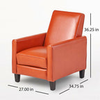 Recliner Push Back Chair for Elegant Home Décor Orange - Grand Goldman Shop