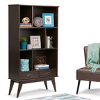 Draper Mid Century Wide Bookcase and Storage Unit - Grand Goldman
