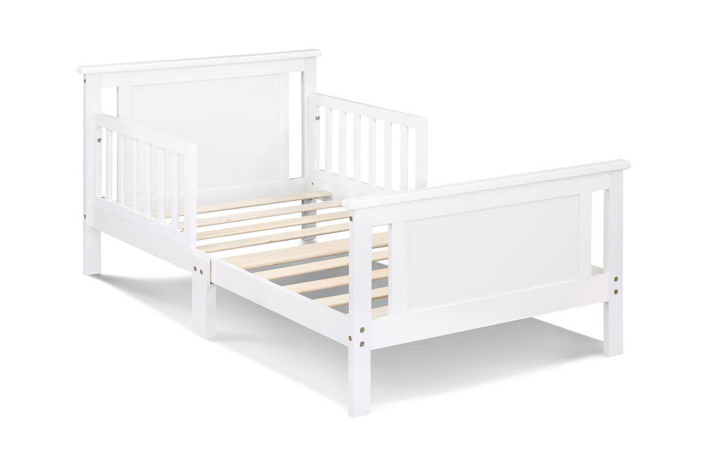 Connelly Reversible Panel Toddler Bed White/Rockport Gray - Grand Goldman