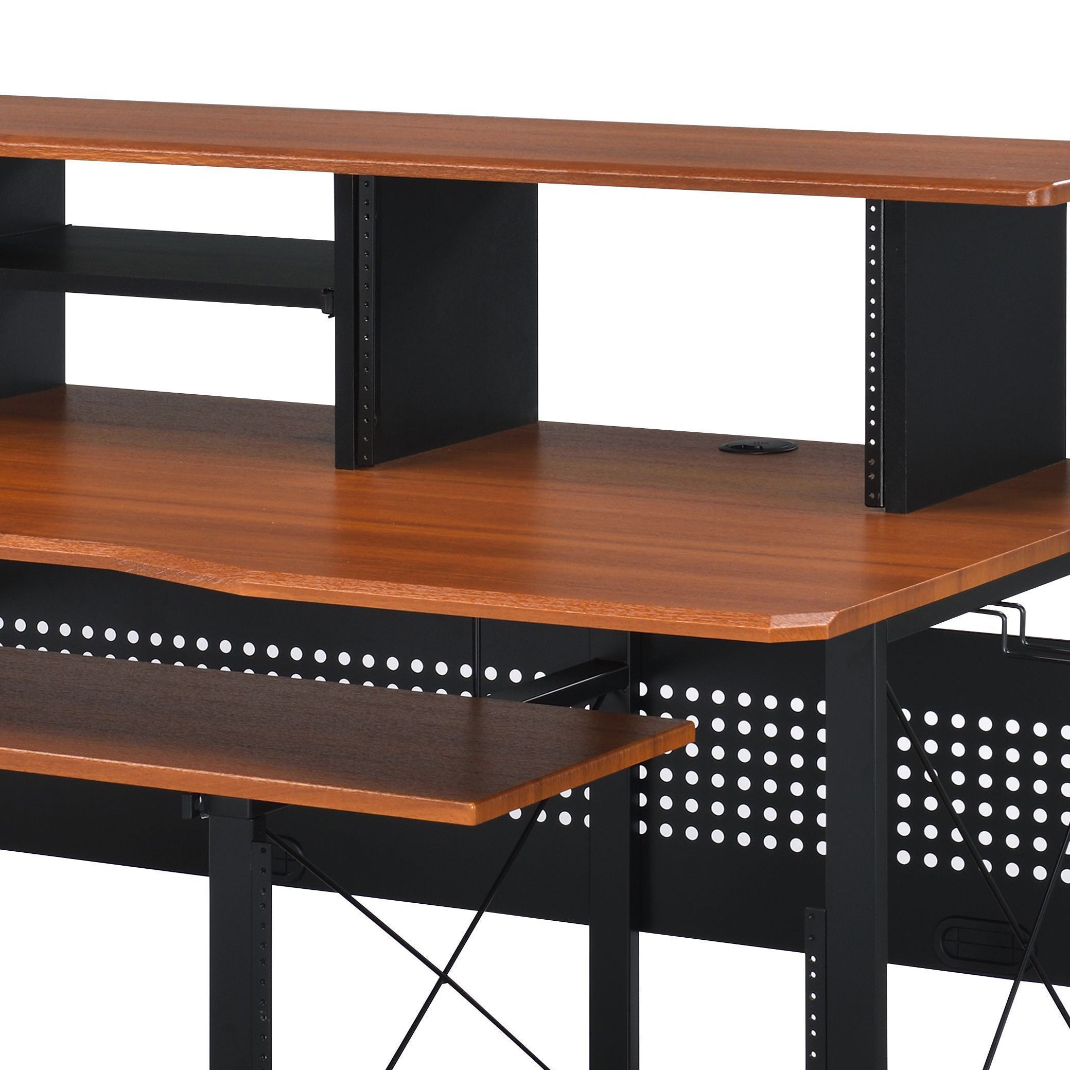 Megara Cherry & Black Finish Music Desk | Premium Home Decor - Grand Goldman