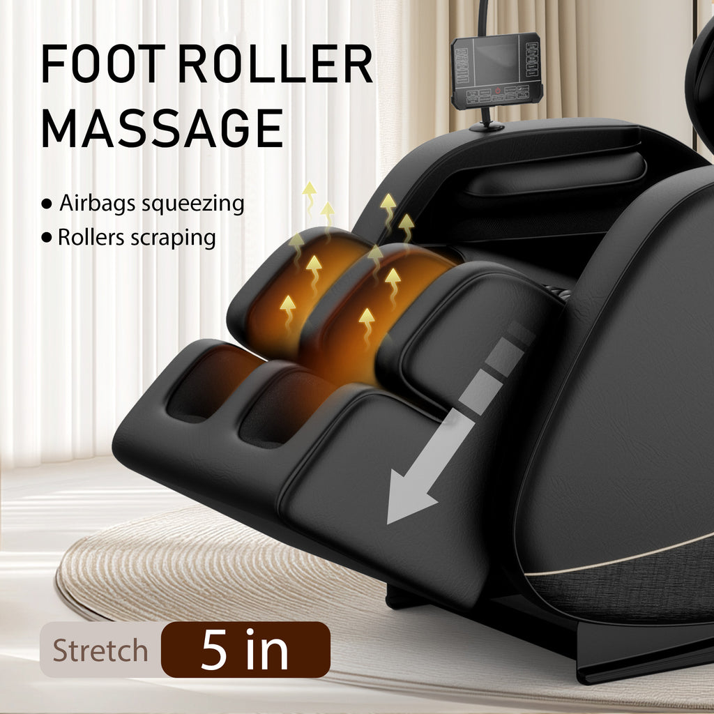 Massage Chair Recliner with Zero Gravity with Full Body Air Pressure - Grand Goldman Shop