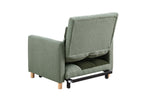 Convertible Sleeper Sofa Chair Bed, Adjustable Chair with Pillow, Multi-Functional Sleeper Chair with Soft Teddy Fabric for Living Room, Dorm, Apartment, Bedroom or Office - Grand Goldman Shop