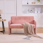 Nordic Modern Double Armchair Living Room & Bedroom Compact Upholstered Sofa Leisure Sofa Comfortable Seating with Dual Armrests Can be paired with a single chair - Grand Goldman Shop