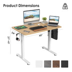 STARY Electric Standing Desk Adjustable Height Sit Stand Home Office Desk with Splice Board - Grand Goldman