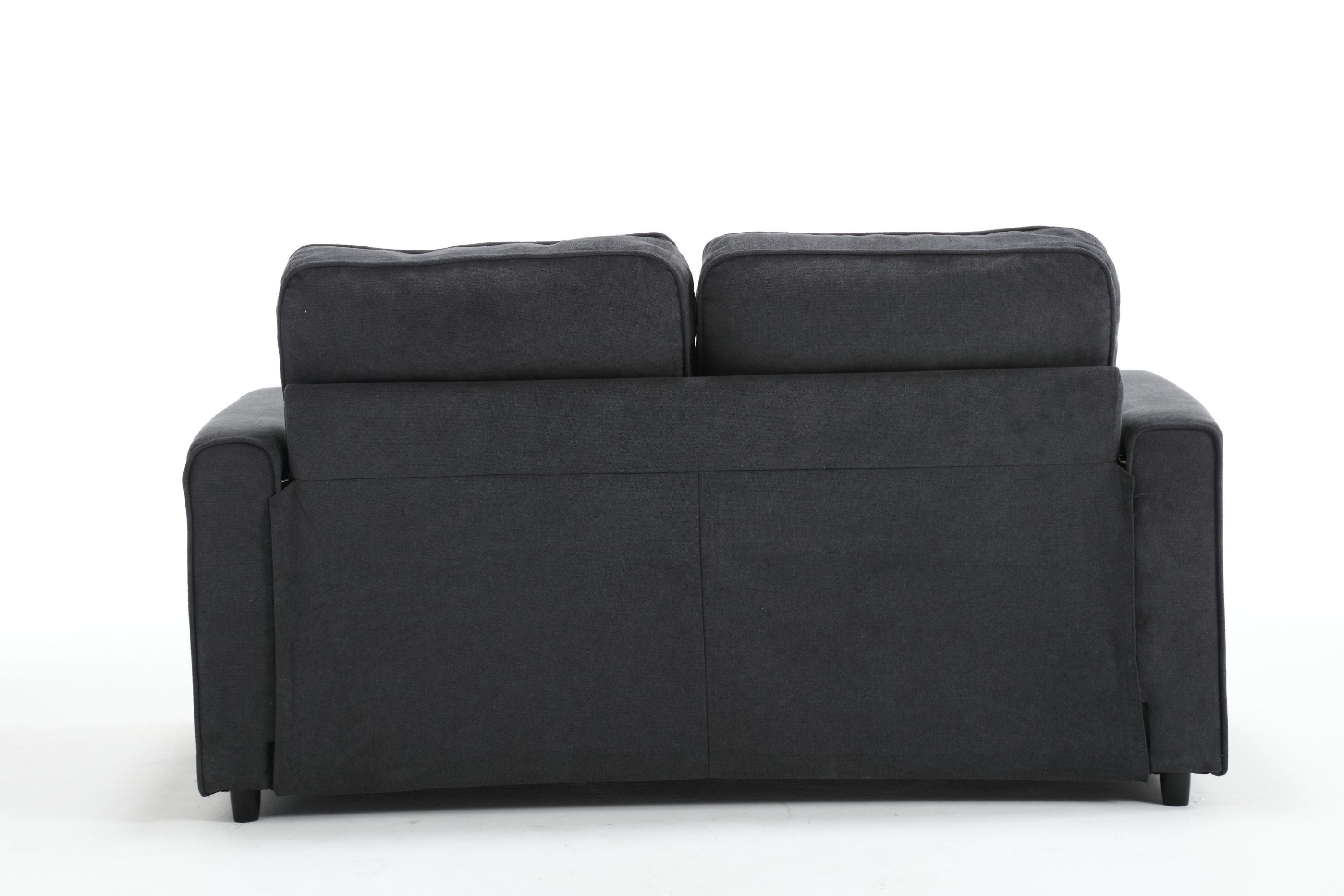 3 Fold Sofa,Convertible Futon Couch sleeper sofabed,Space saving loveseat,Pull Out Couch Bed for Living Room,Dark Gray & Light Gray & Beige,Velvet linen fabric - Grand Goldman Shop
