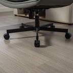 Criss Cross Chair with Adjustable Armrests & Wheels & Headrest, PU Lounge Vanity Desk Chair with Wide Seat for Cross-Legged S