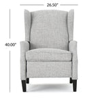 Westeros Wing Back Fabric Upholstered Recliner - Grand Goldman Shop