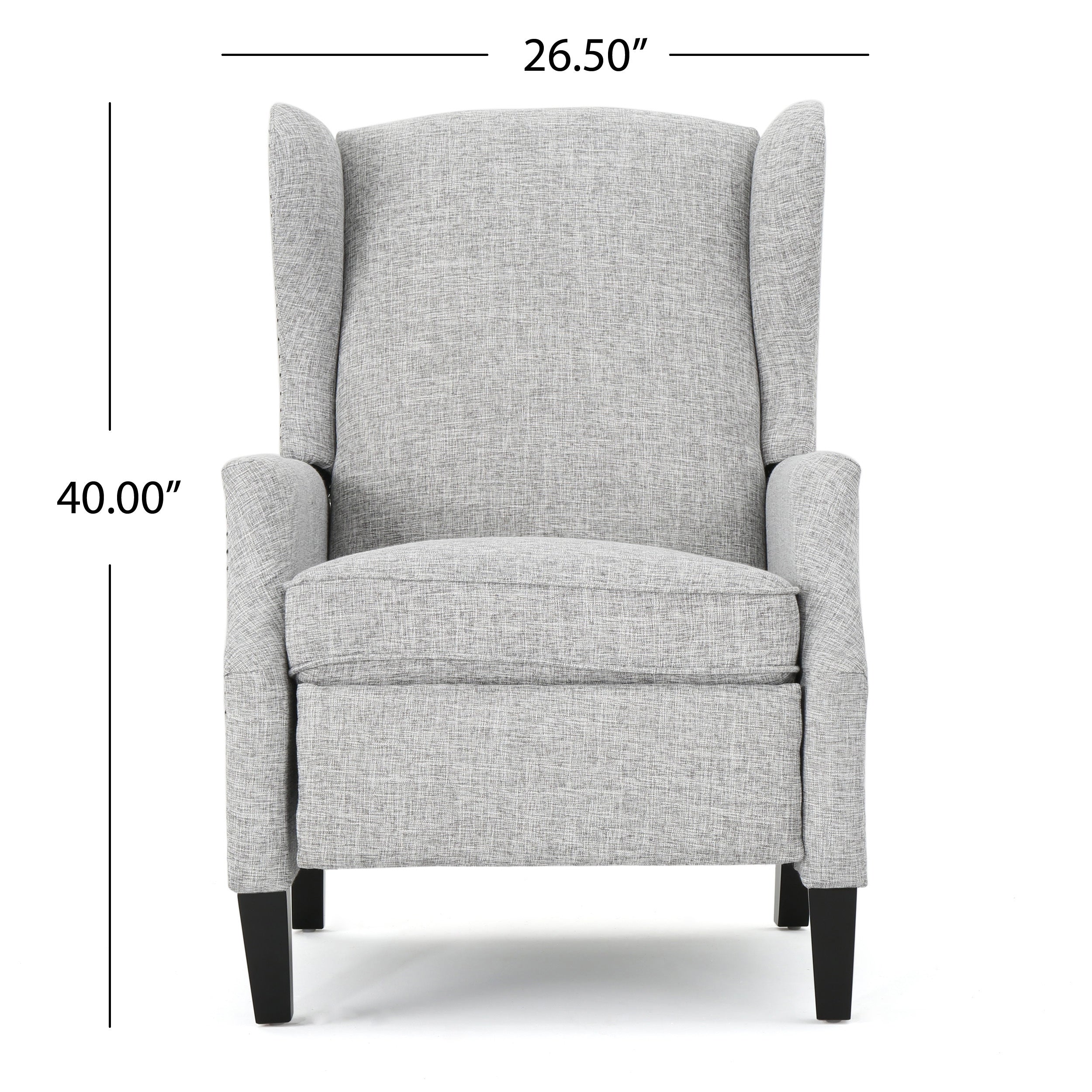 Westeros Wing Back Fabric Upholstered Recliner - Grand Goldman Shop