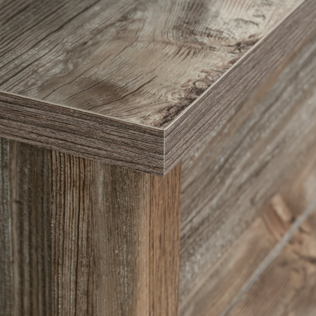 Lateral File with Rustic Style, Brown finish - Grand Goldman