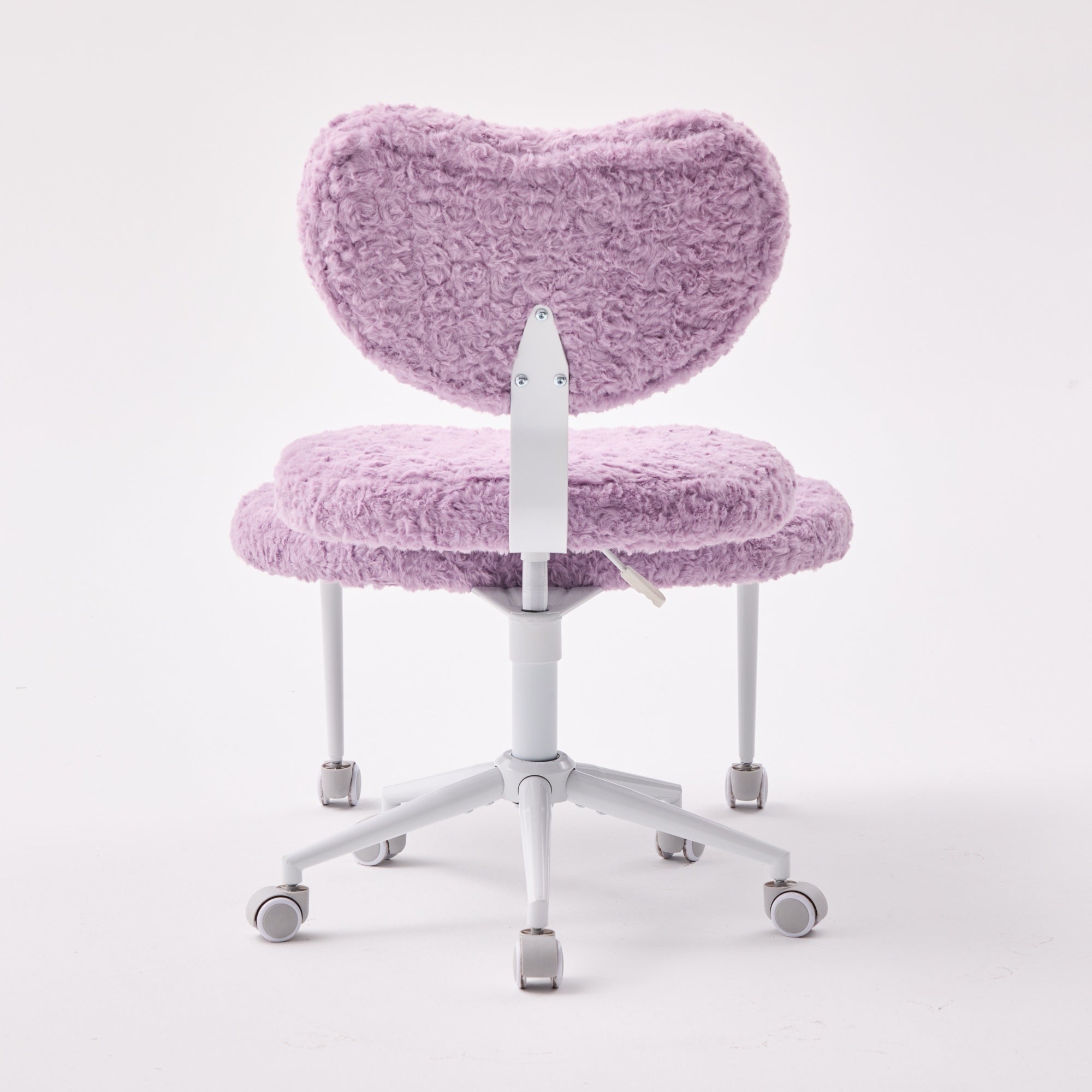 Artificial rabbit hair Meditation Chair Plus, Cross Legged Chair with Wheels, ADHD Chair, Criss Cross Desk Chair with Lumbar 